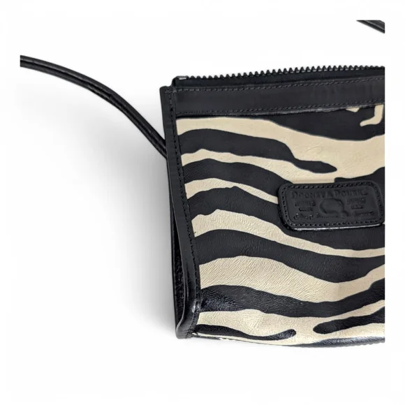 Black and Cream Zebra Print Crossbody Bag - Picture 8 of 13